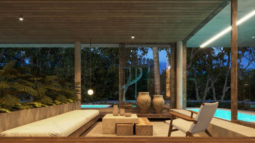 墨西哥图卢姆海滩豪华丛林别墅丨Zepto-11