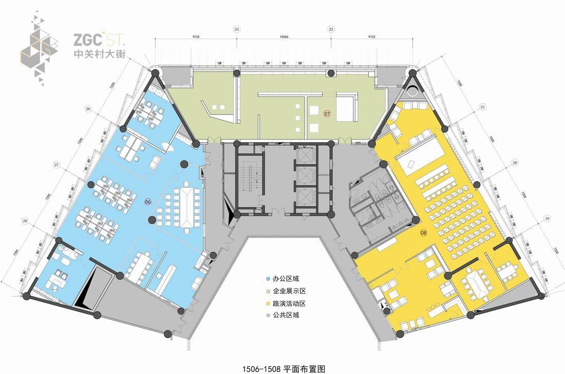 
中关村国际创新大厦15层办公室设计 -7