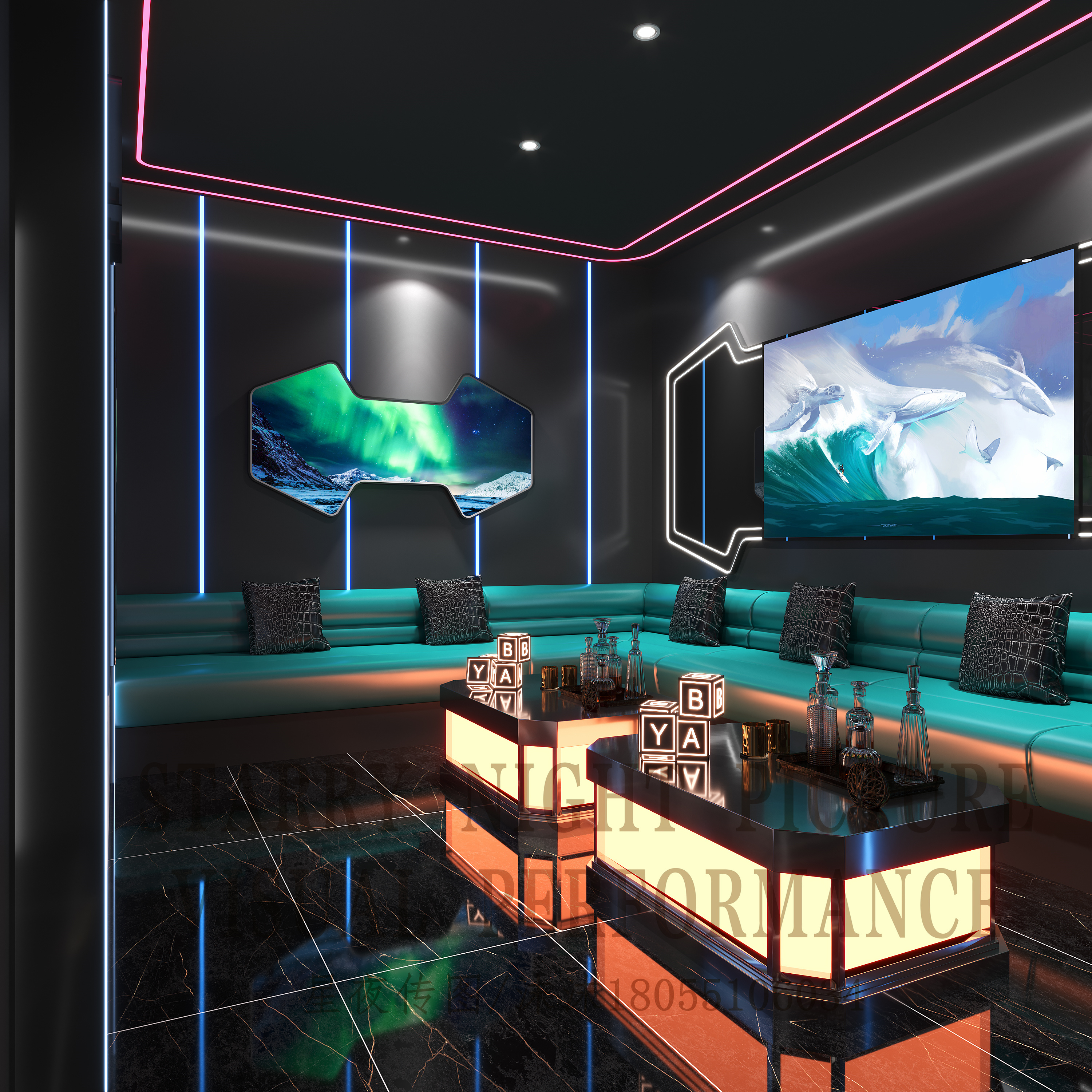 星夜传图 | 工装KTV设计--理性和感性的融和-5