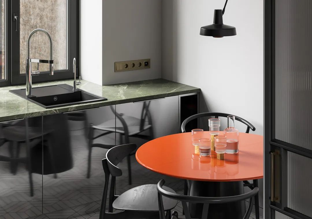 莫斯科 106㎡现代简约家居，融入苏联构成主义风格-44