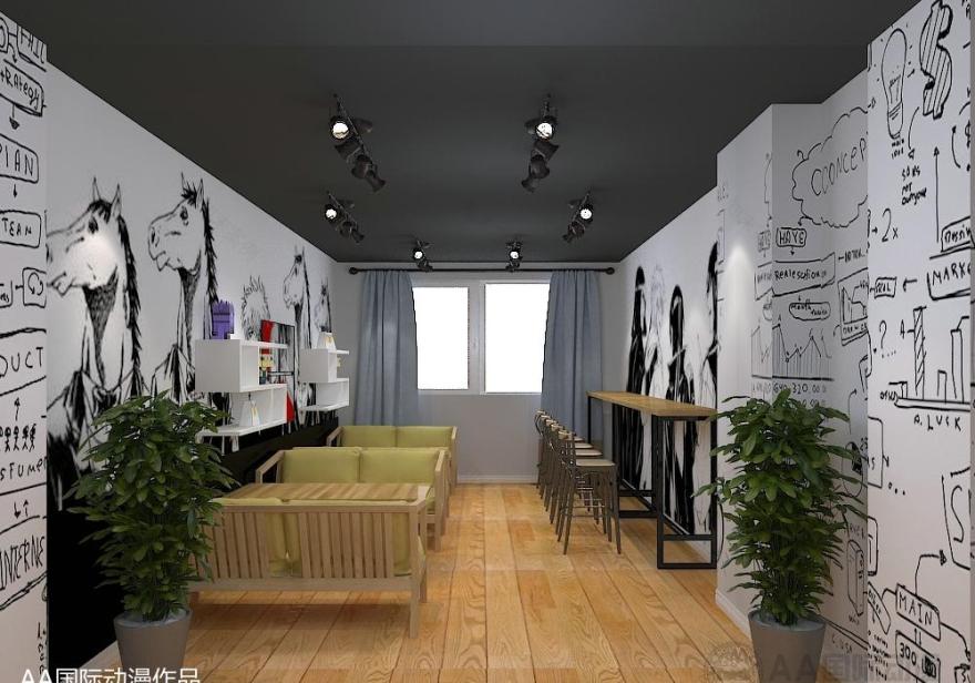 动漫主题奶茶店设计,诠释二次元魅力-8