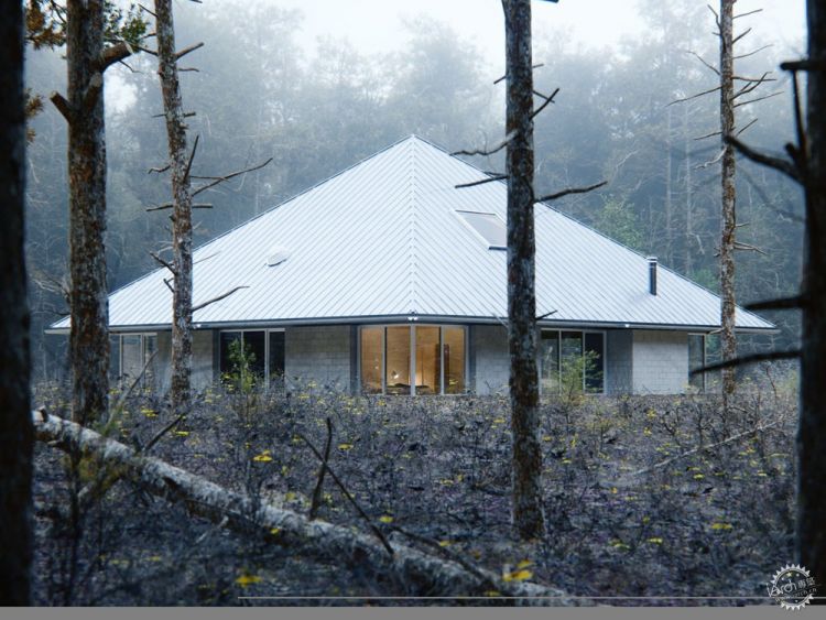 林地中的「金字塔」，時代感油然而生。 - WEHOUSE-1