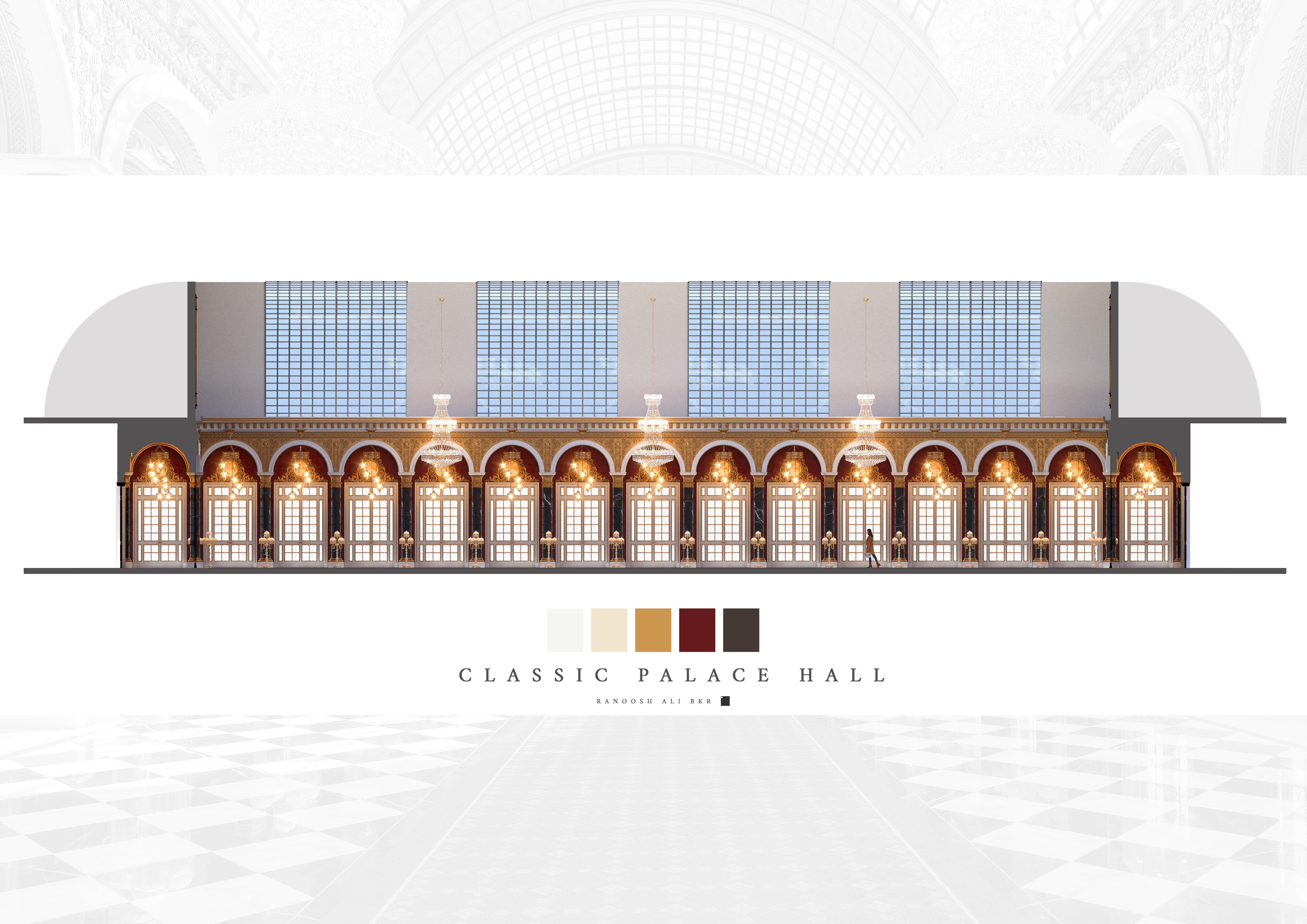 古典宫殿大厅设计-0