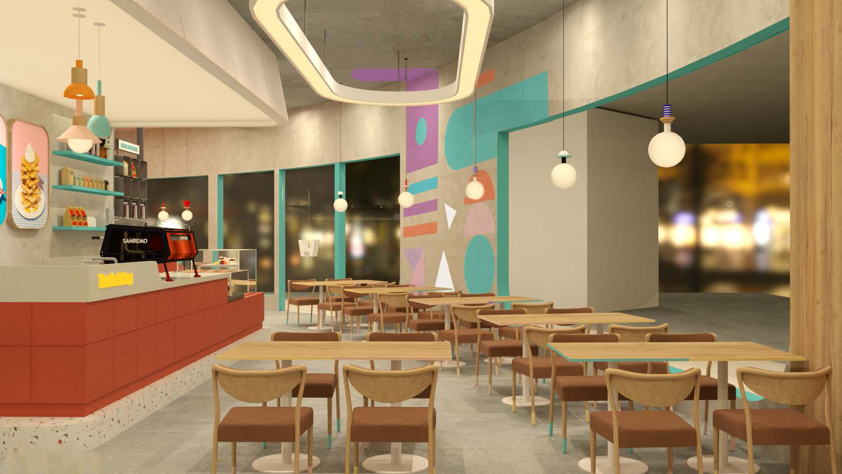 咖啡馆与餐厅室内设计-5