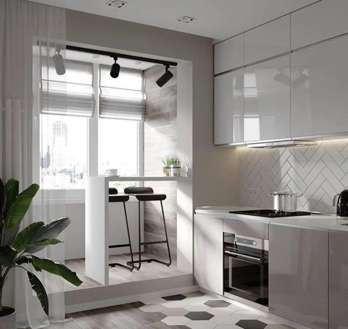 12平米厨房客厅一体化设计-36