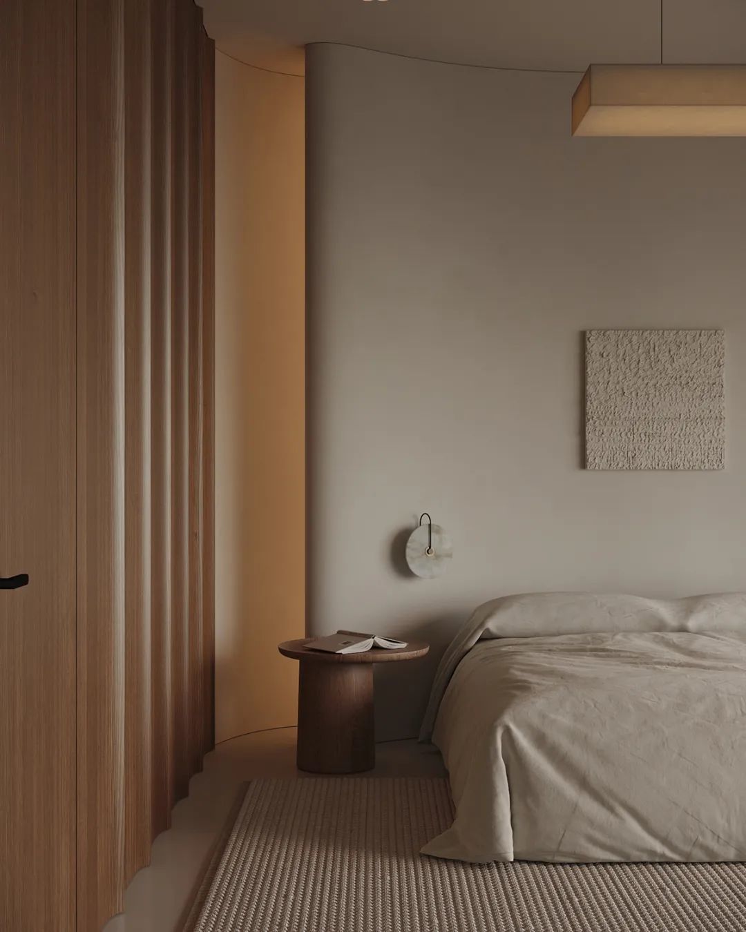 暖色调原木系奶油风极简设计丨HPISD-51