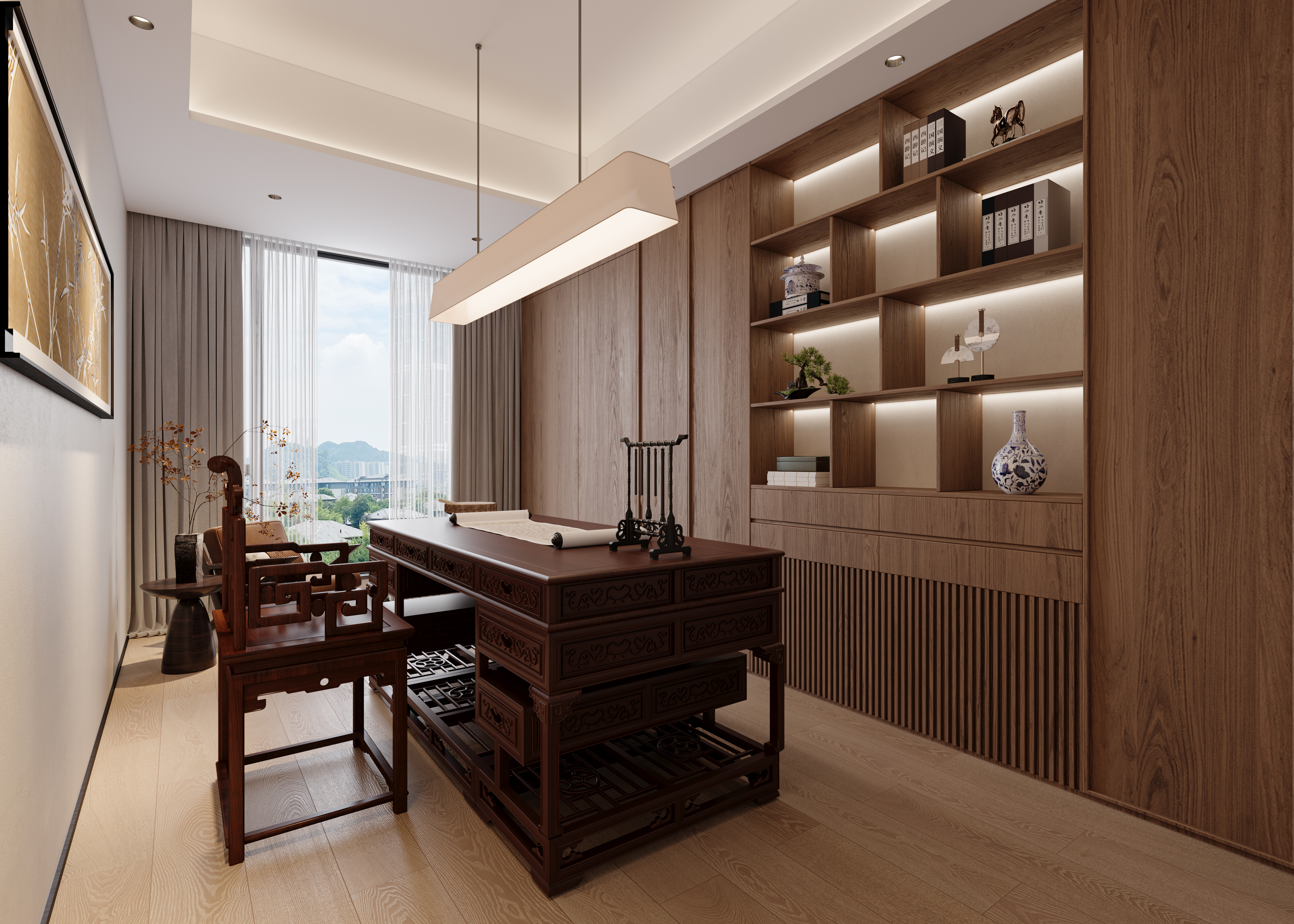 《隐逸东方·雅墅》·新中式别墅的空间叙事-20