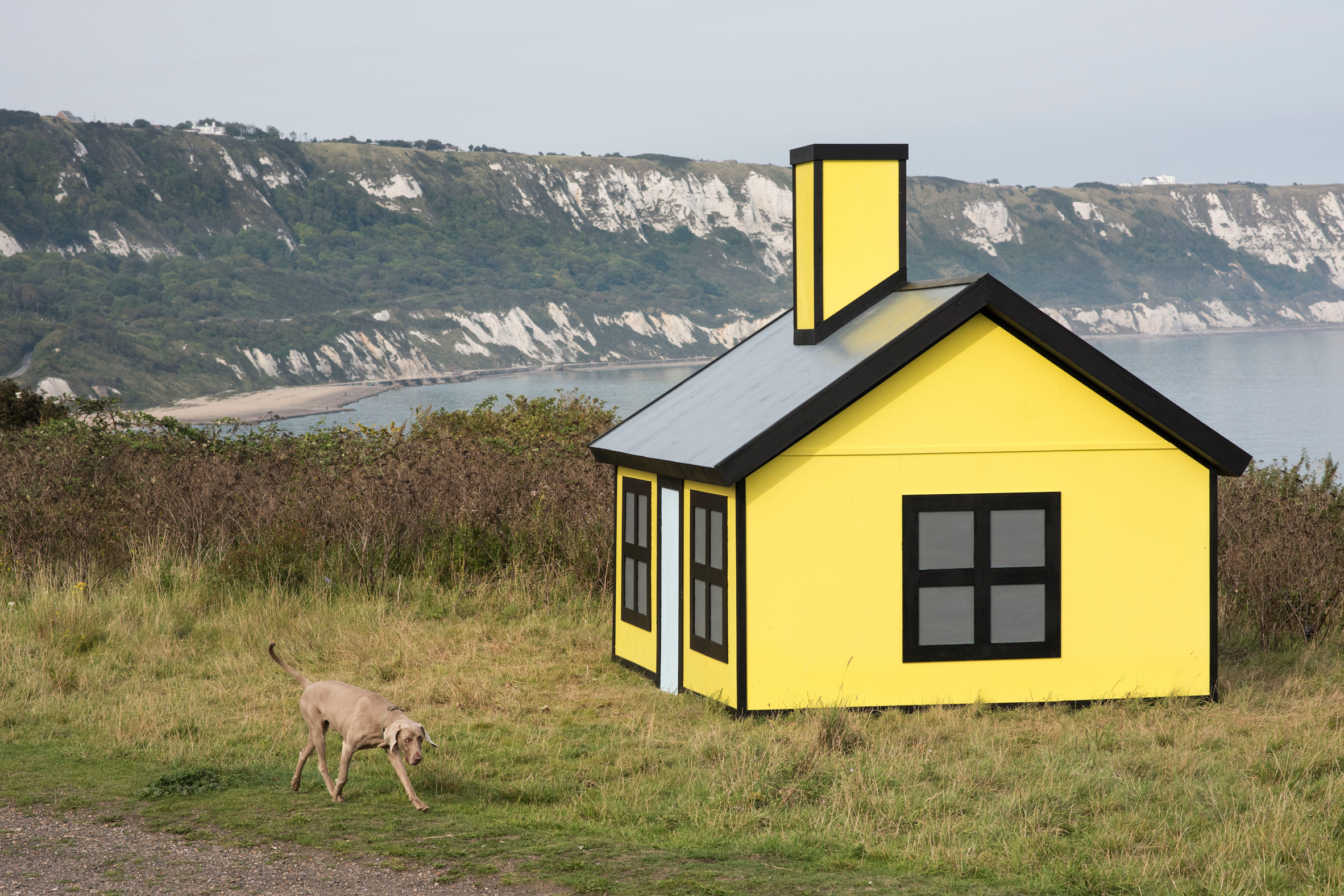Richard Woods installs cartoon bungalows around Folkestone as a comment on the housing crisis-7