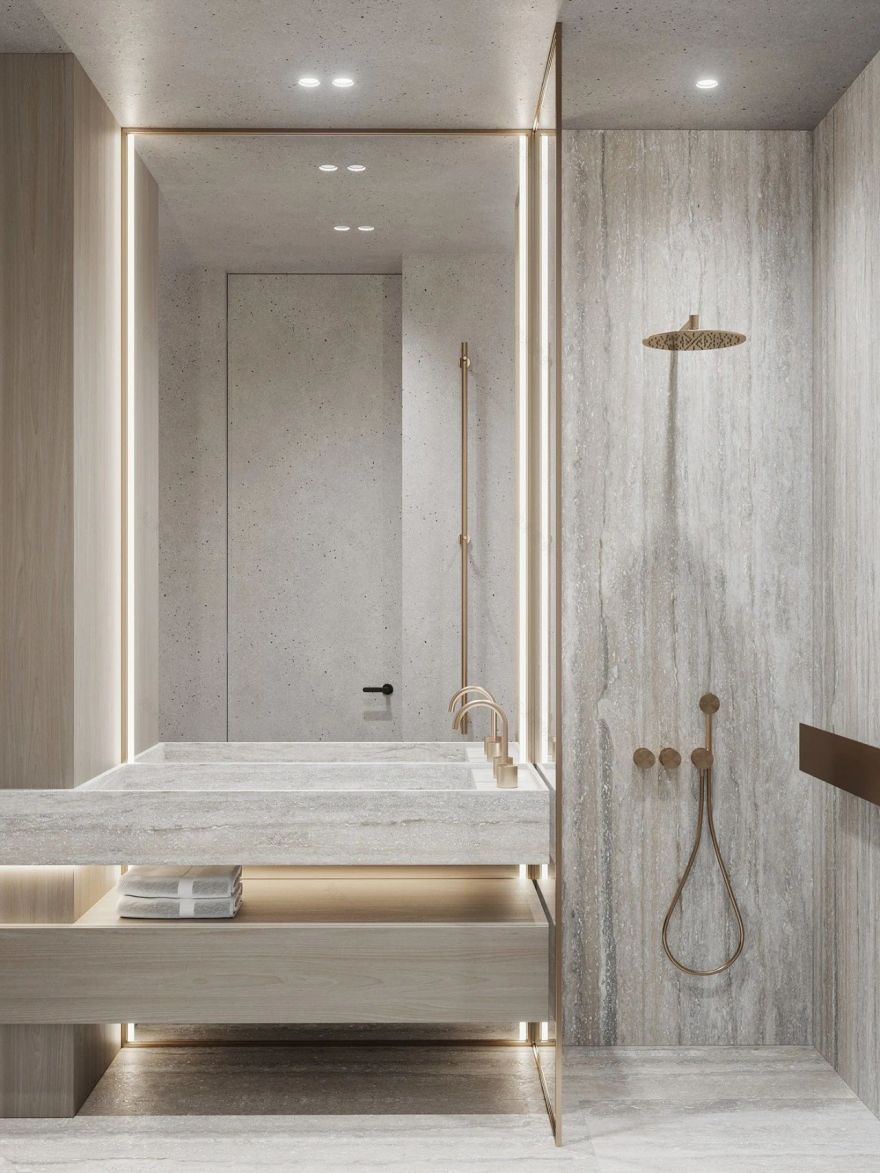 莫斯科简致素净的四口之家-50