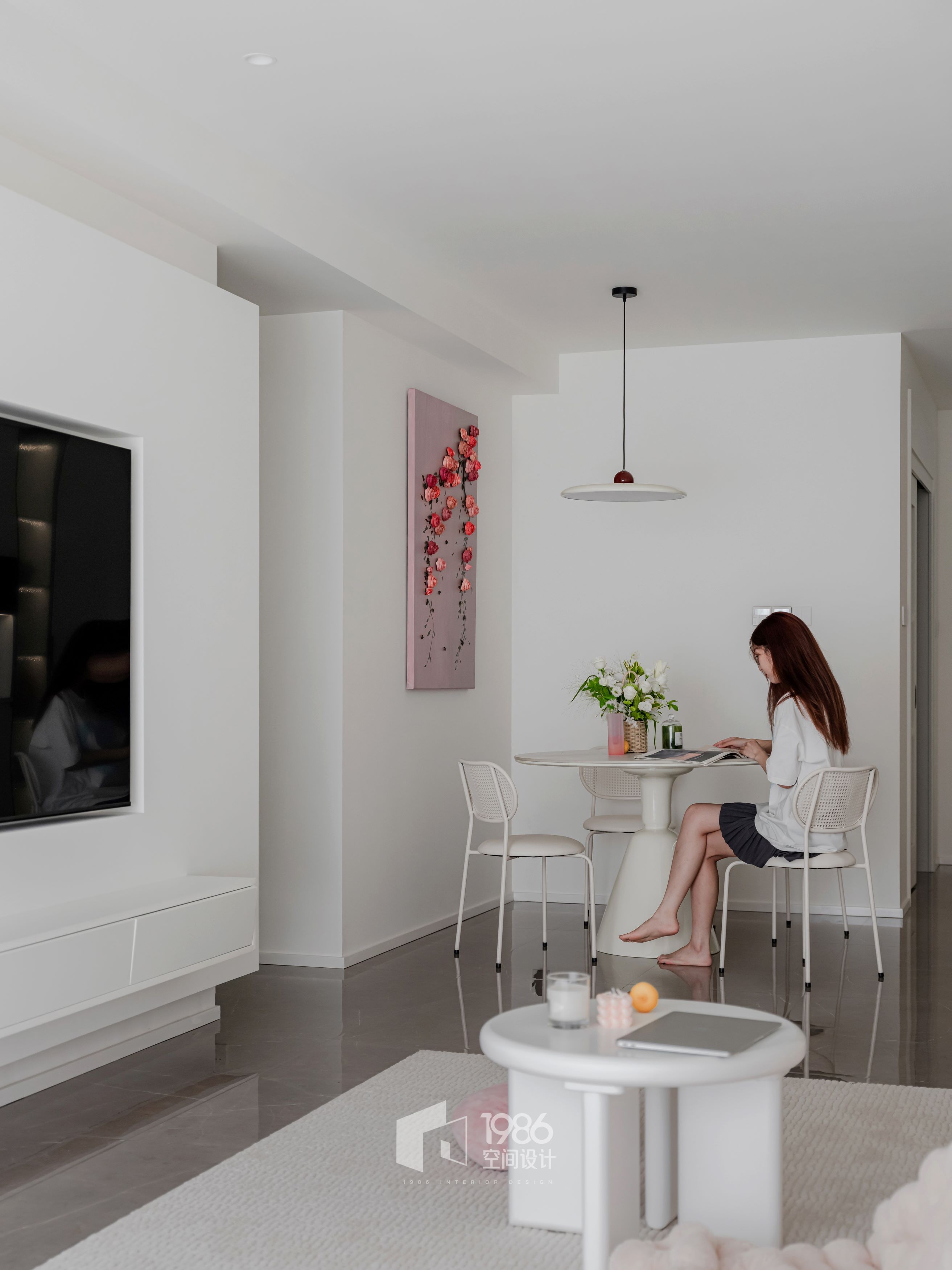 113㎡简约混搭风,一朵正在盛开的奶油玫瑰花丨中国长沙丨黄媛-31