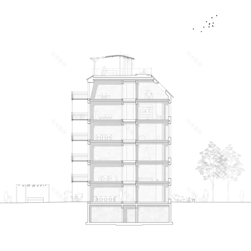 灵活共享的瑞士 Abakus CoHousing丨Stereo Architektur-44