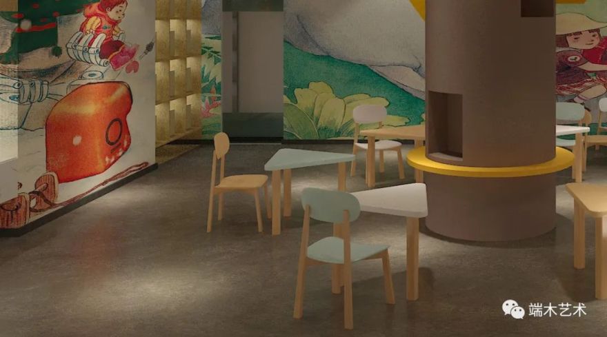 丹青坊 | 现代校区设计,温暖童年的艺术空间-30