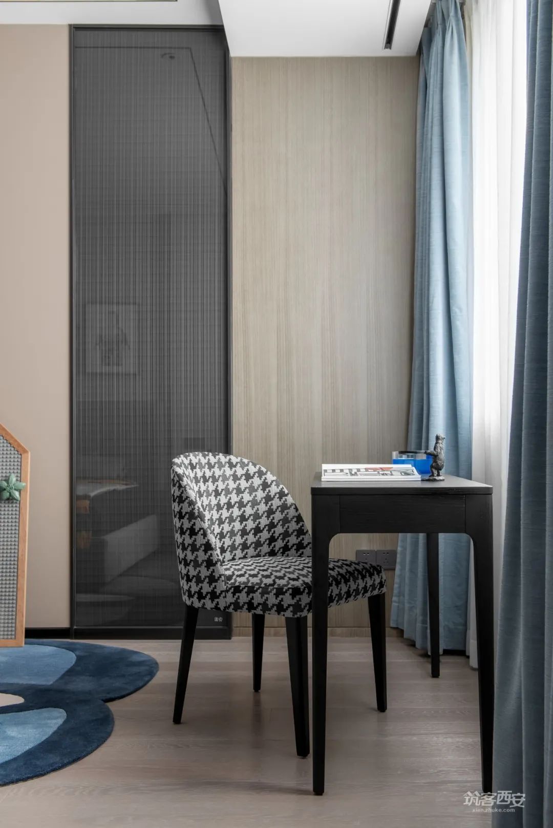 曲江玫瑰园·刘雅娟的大平层艺术装扮丨中国西安丨様家荟·御点软装设计中心-65