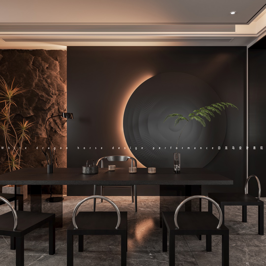 轻奢别墅——白龙马效果图-7