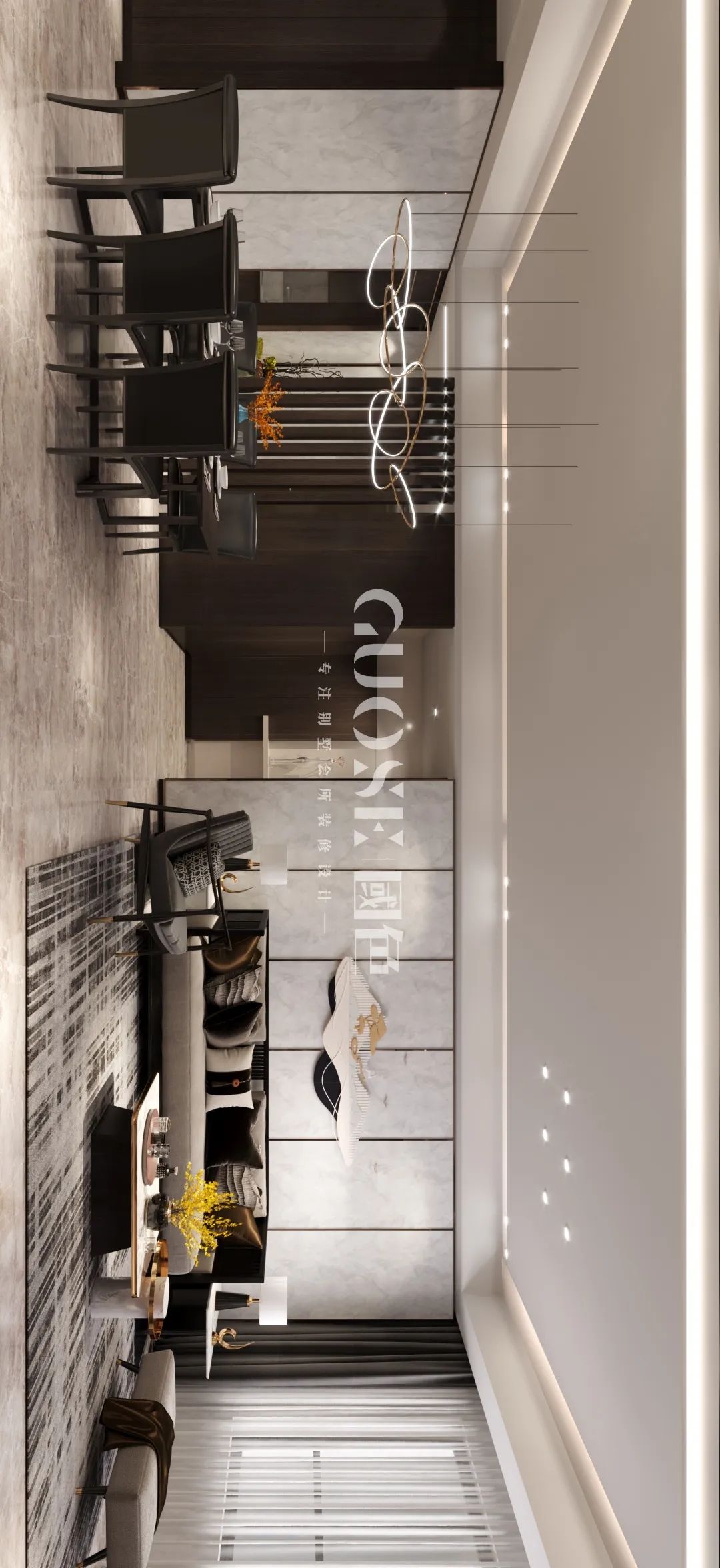 国色设计丨167m²轻奢新中式，删繁去奢缔造简雅之美...-41