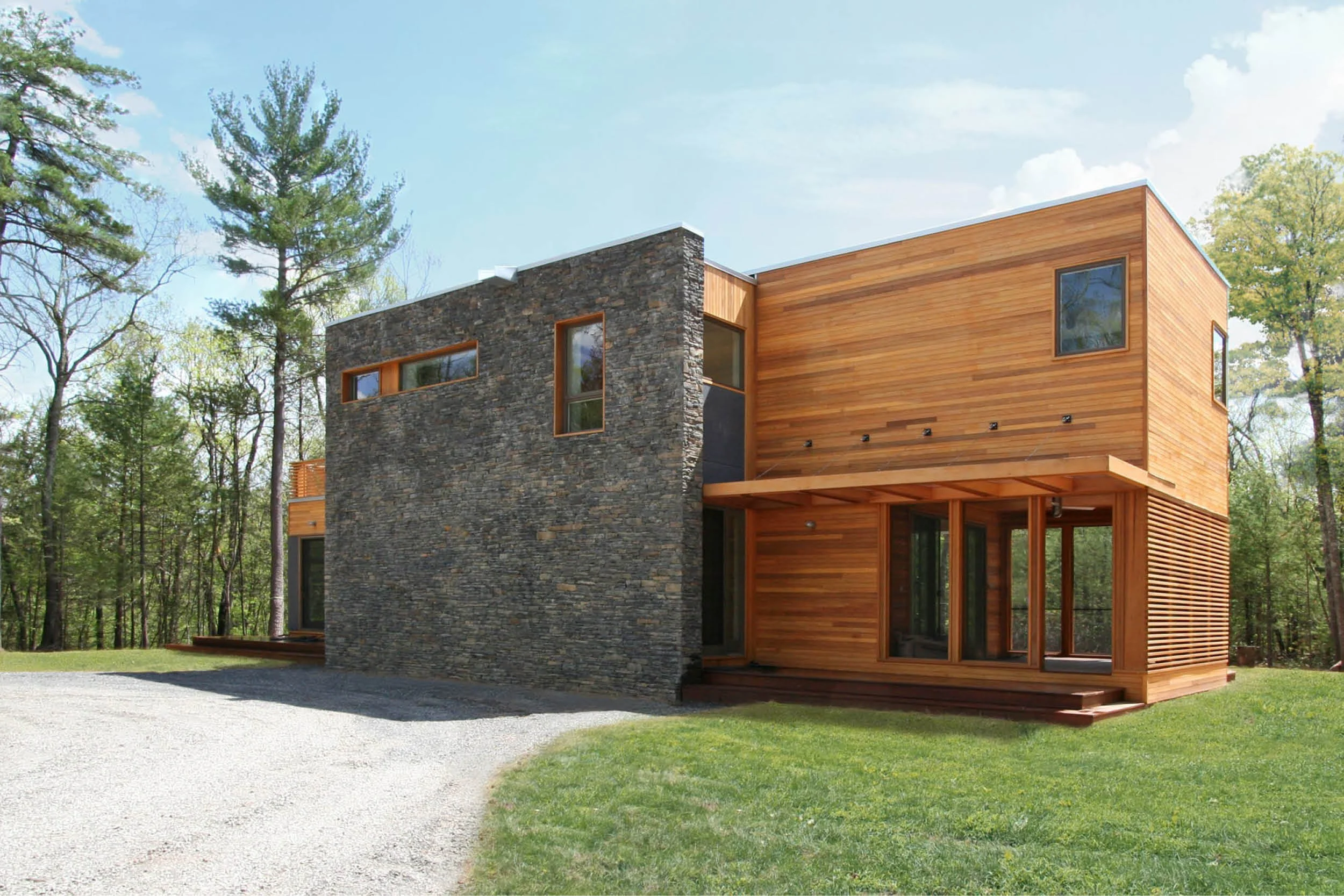 Catskills Suburban现代模块化住宅丨美国纽约丨Resolution:4 Architecture-5