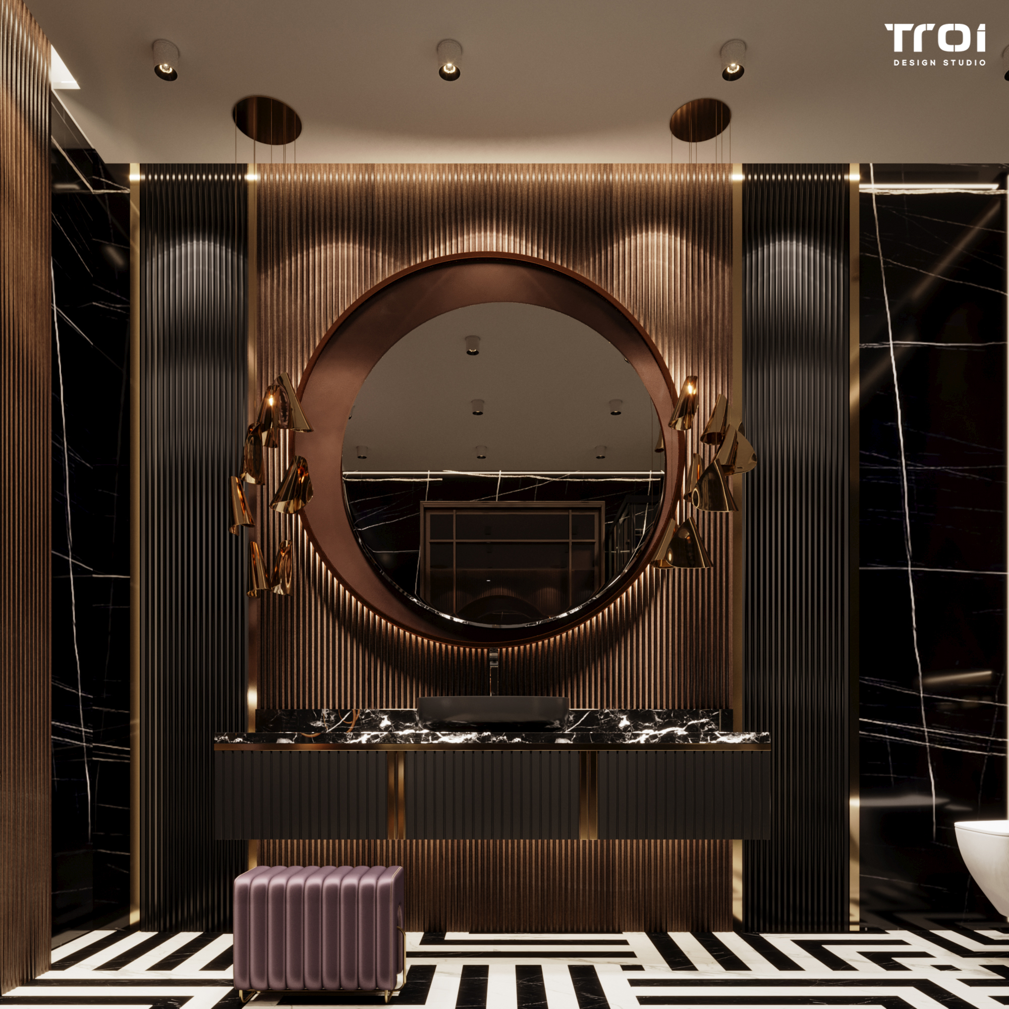 豪华浴室丨Troi Design Studio-19