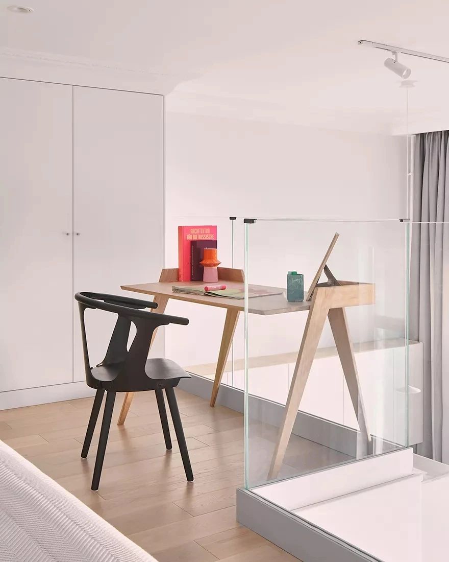 67㎡小复式简约空间设计丨Dina Usanova-12