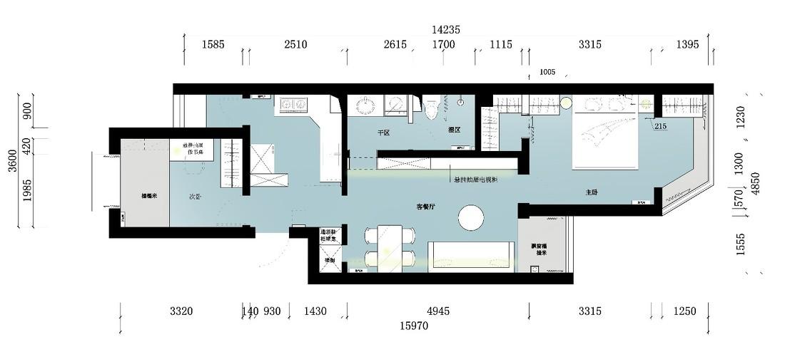 青橙设计 · 温暖简约的平层之家-30
