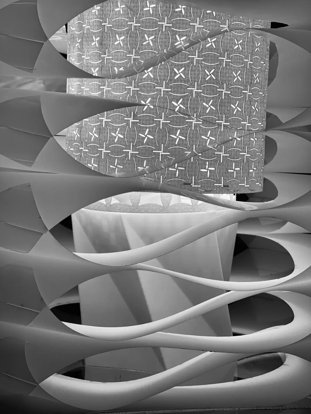 康奈尔建筑学长的装置设计？激光切割+镂空处理+线刻建筑空间内玩转光影交互！巧用海兔运动的转译为建筑纹理-50