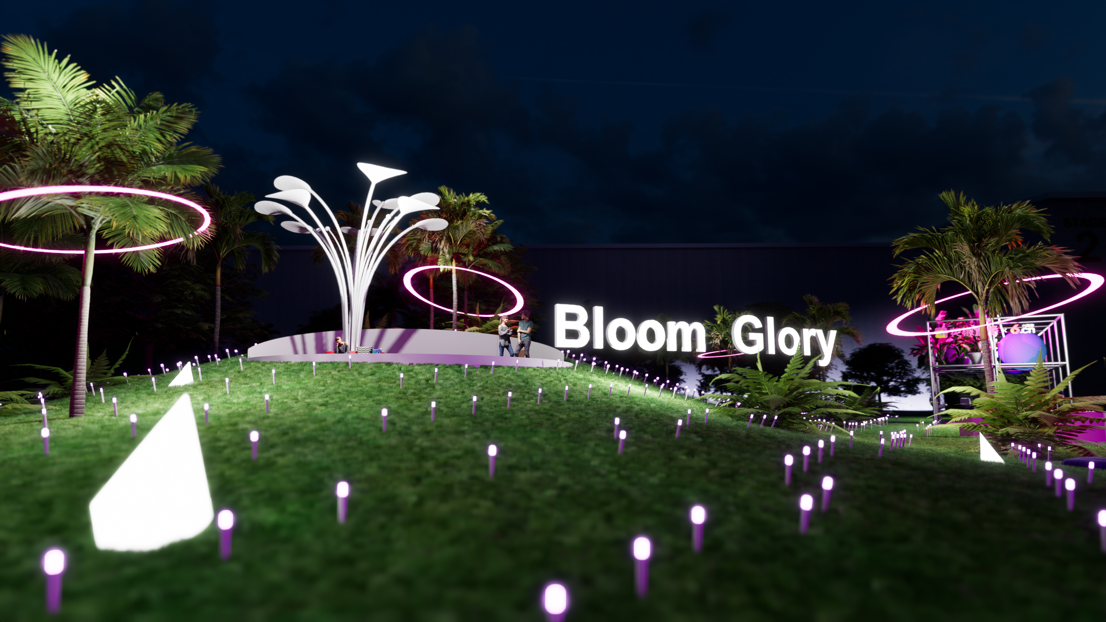 花椒2022 花房之夜年度盛典舞台设计-15