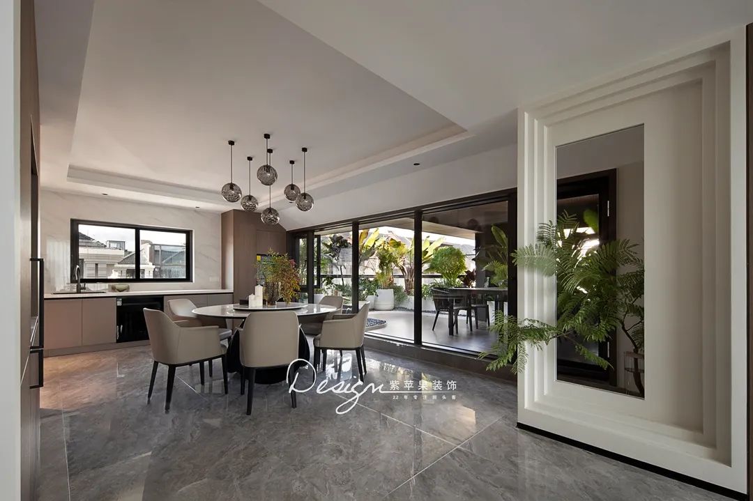 350㎡顶层复式,轻松拿捏墅质生活丨中国海东丨紫苹果装饰-42