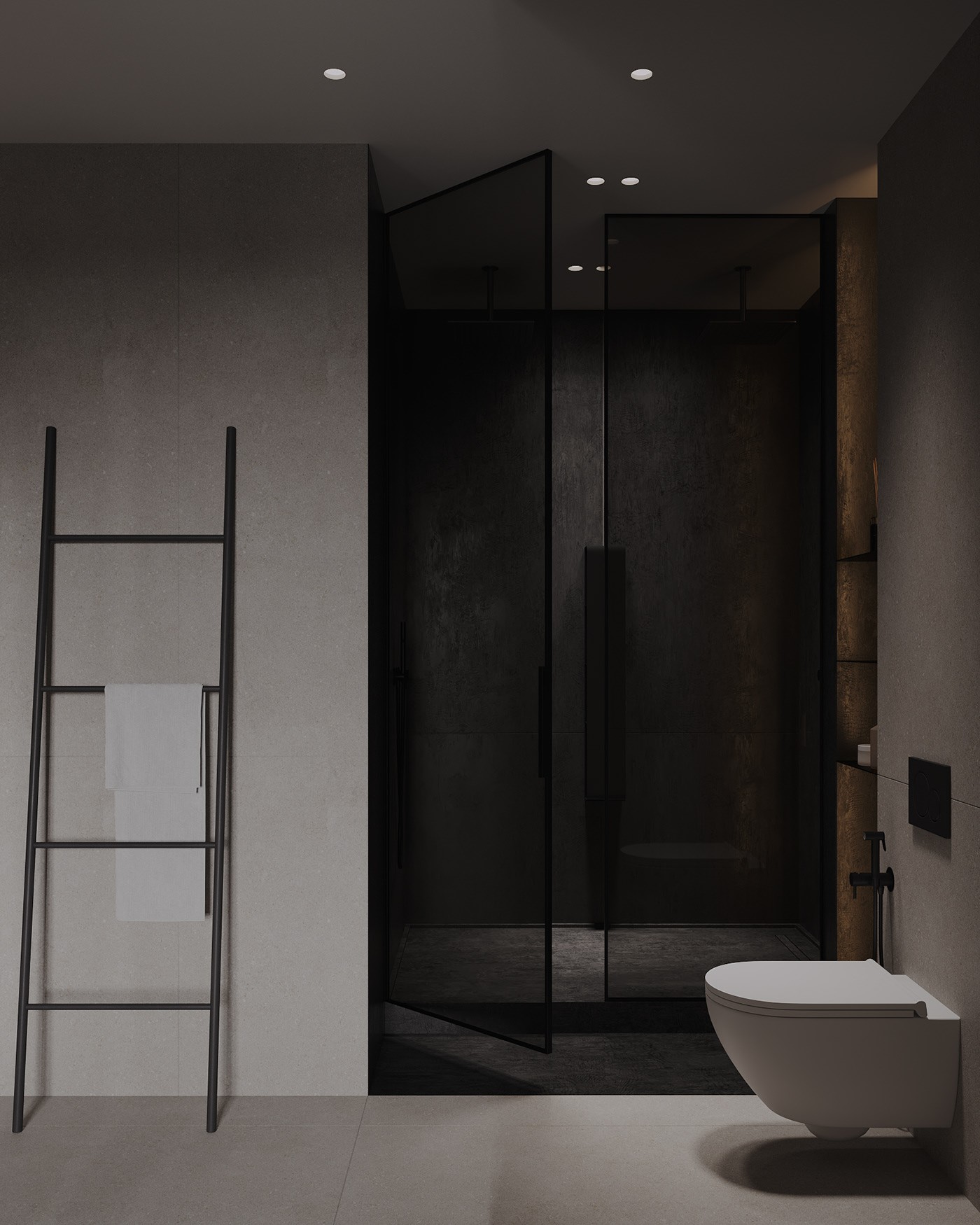 深色系小空间公寓设计-10