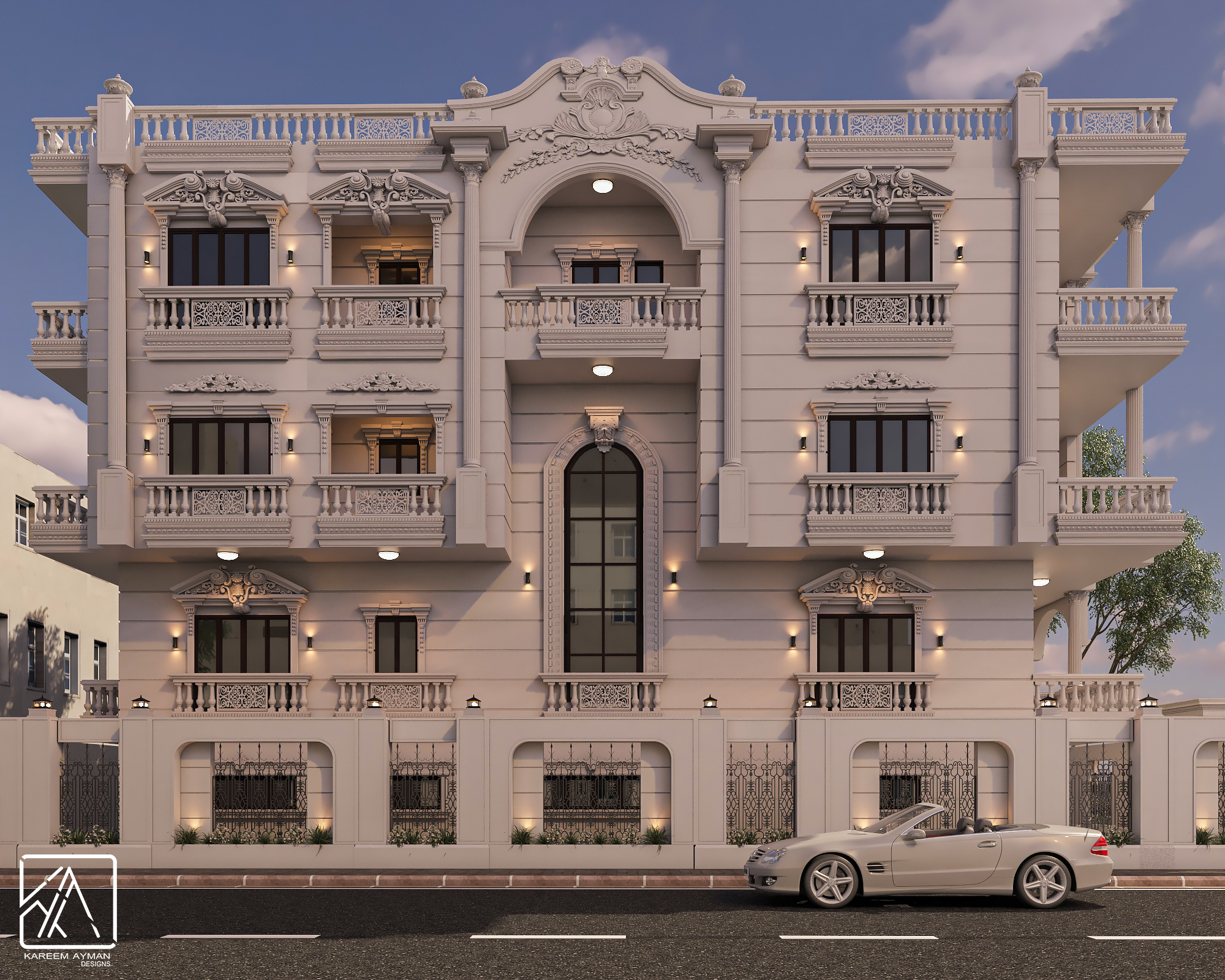 Classic villa 外立面设计丨埃及丨Kareem Ayman Designs-7