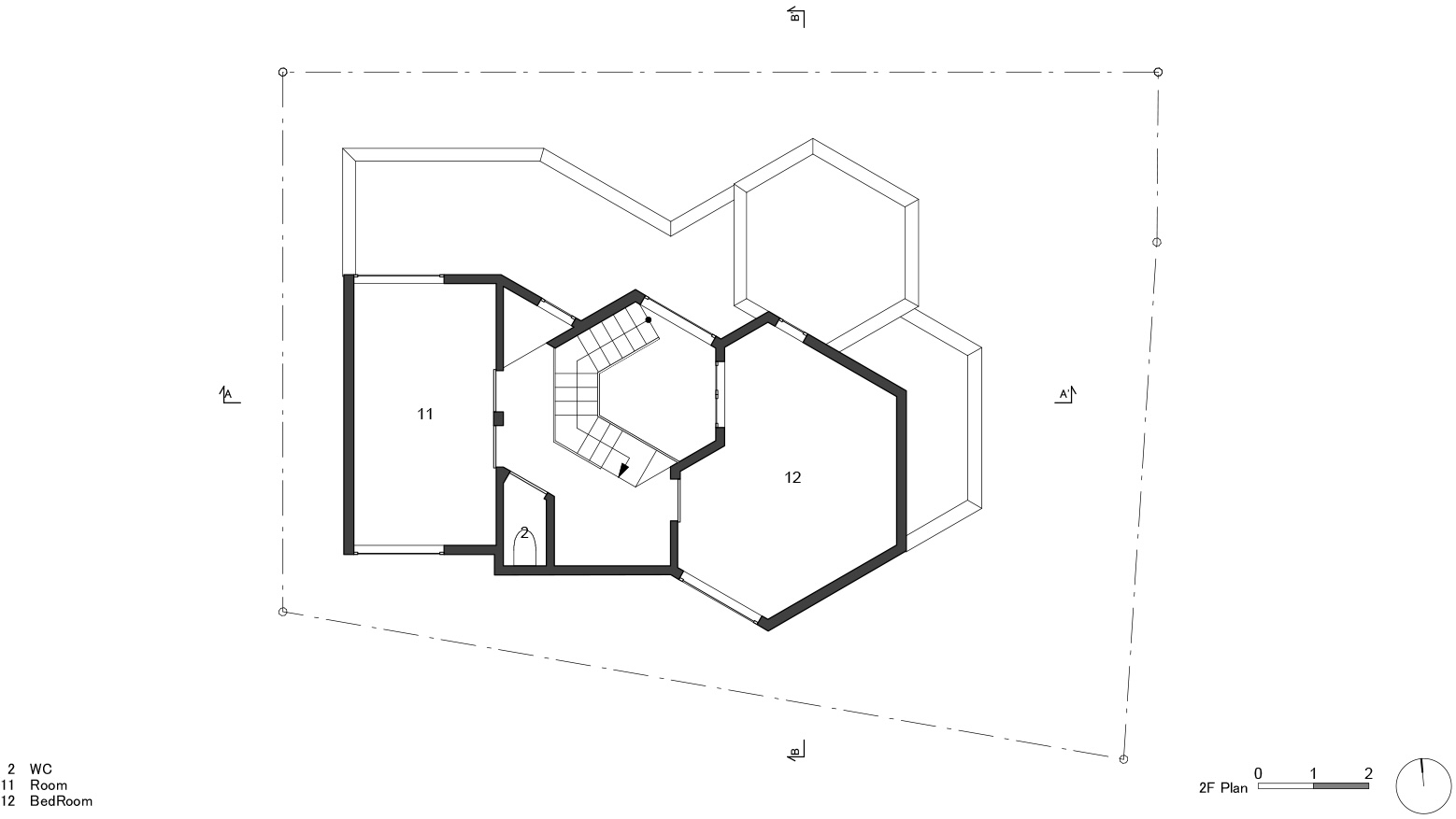 Hokusetsu 多边形房屋丨日本大阪丨Fujiwaramuro Architects-49