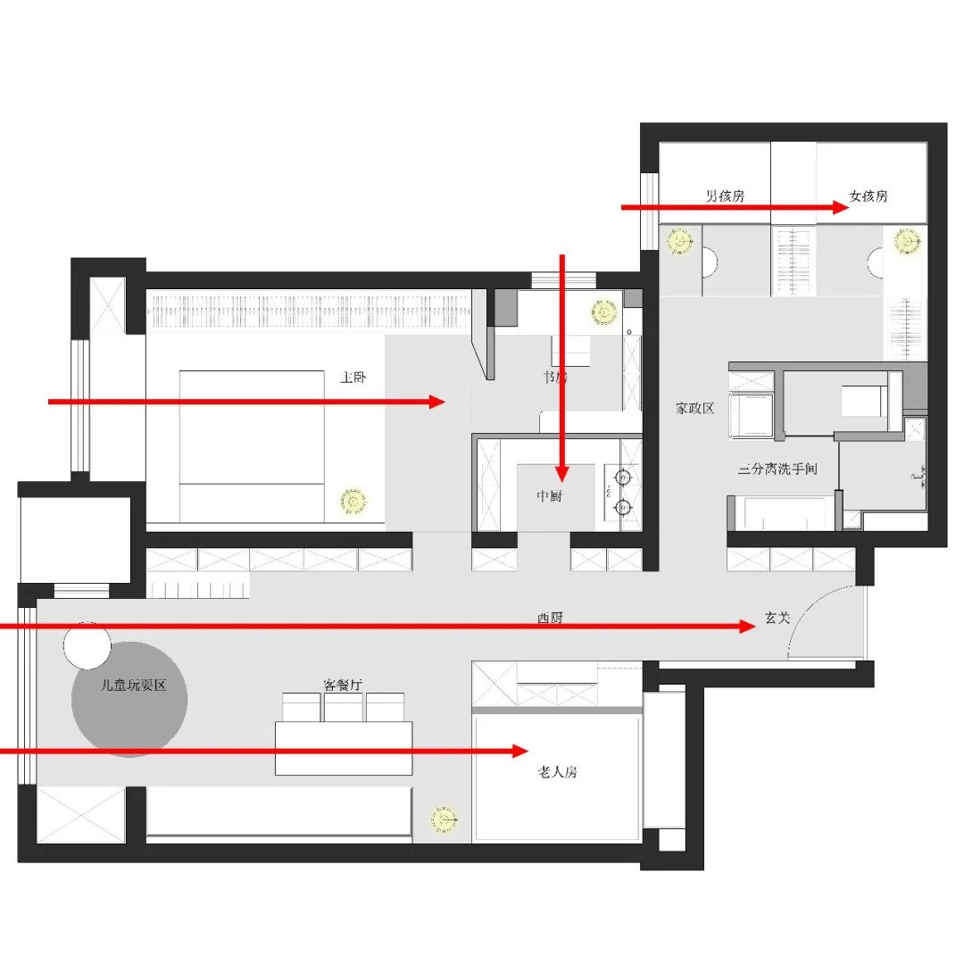 学区房爆改,三代同堂共享空间魔法丨中国北京丨恒田设计研究所-48