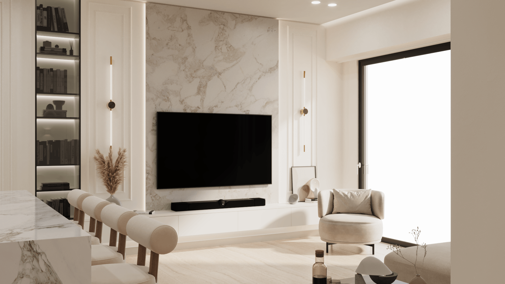 Warm Minimalist Apartment-2