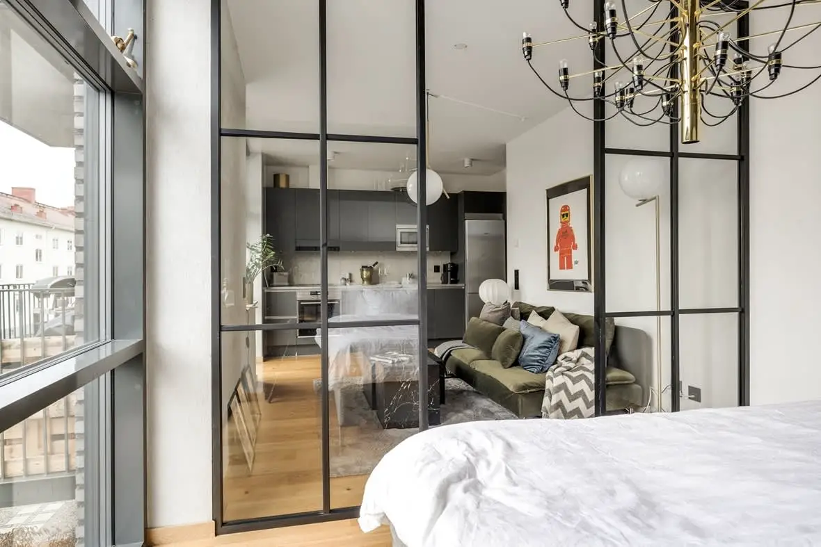 瑞典 33m²精致一居，现代功能之选-8