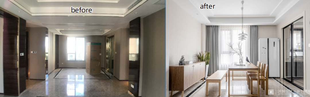 绍兴鸿鹄设计 | 平层北欧风 | 140㎡自然舒适空间-2