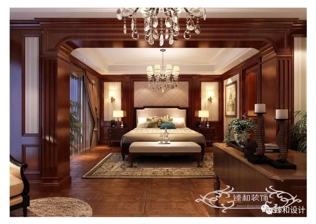 舟山邦泰城美式风排屋设计 优雅古典空间-28