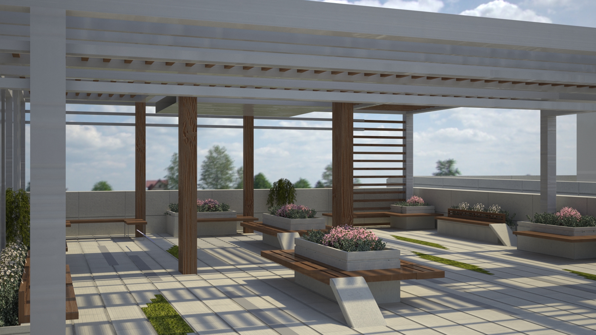 Public space at university-1