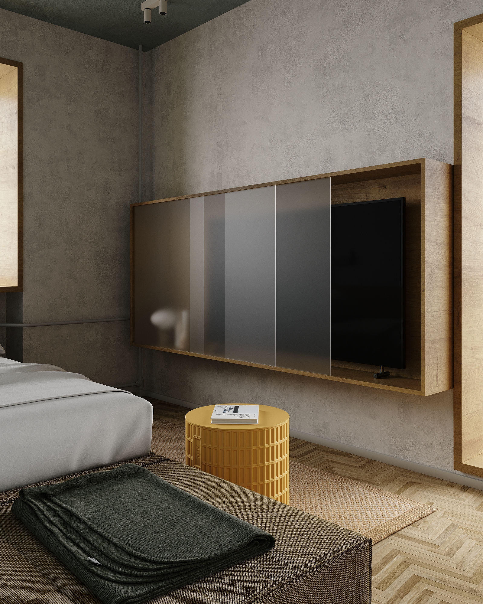 JAPANDI 风格城市公寓室内设计-35