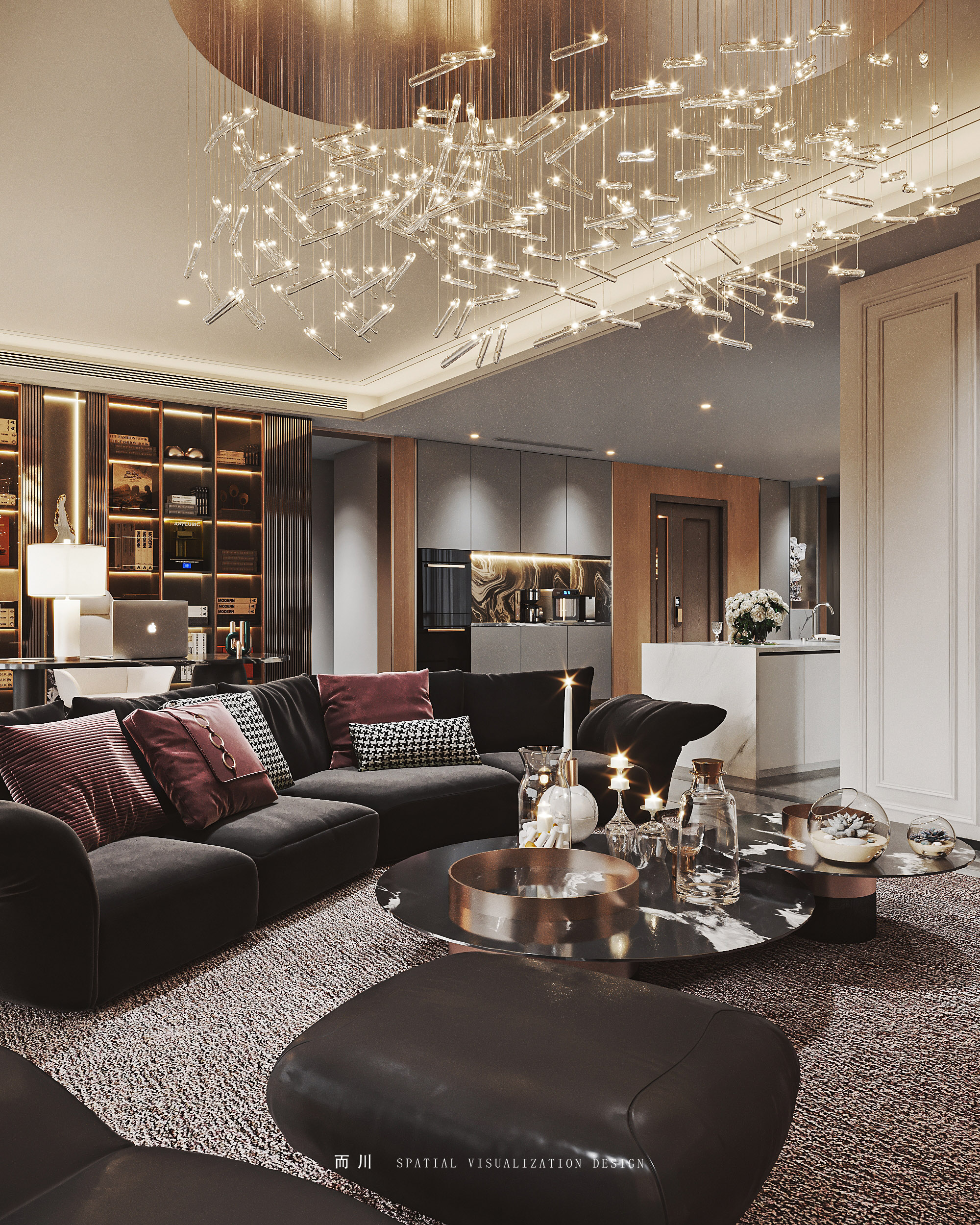 意式轻奢丨而川空间可视化工作室-6