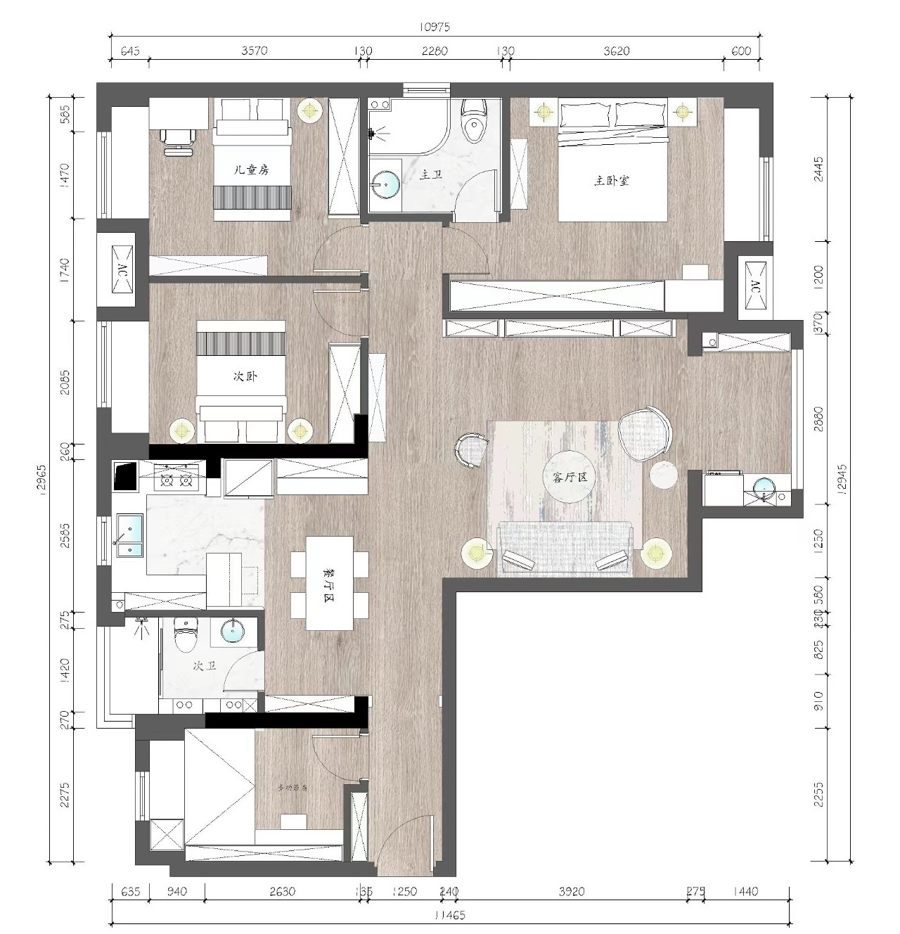 简约与浪漫共融的法式复古住宅-2