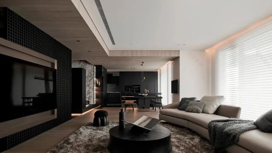 320㎡深色系当代轻奢丨唐忠汉-11