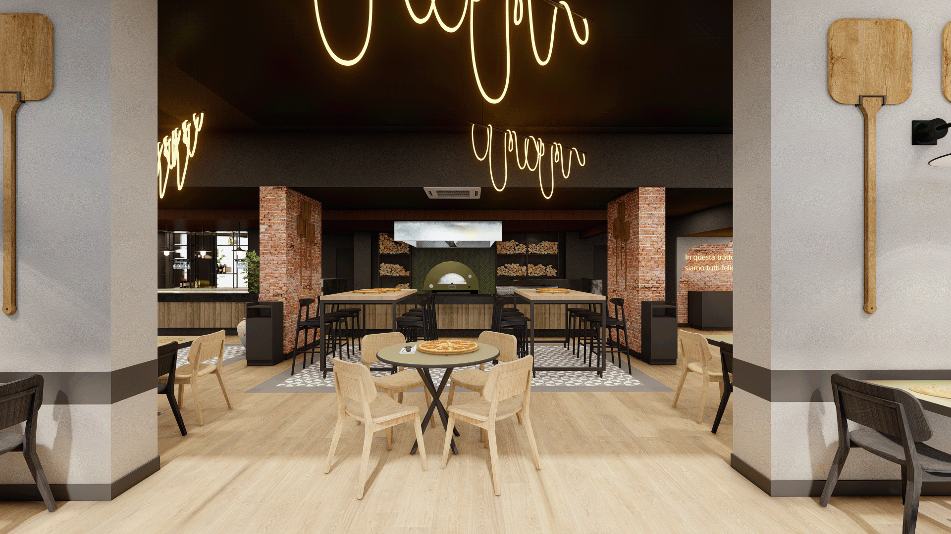 Atelier Domh 披萨店室内设计-17