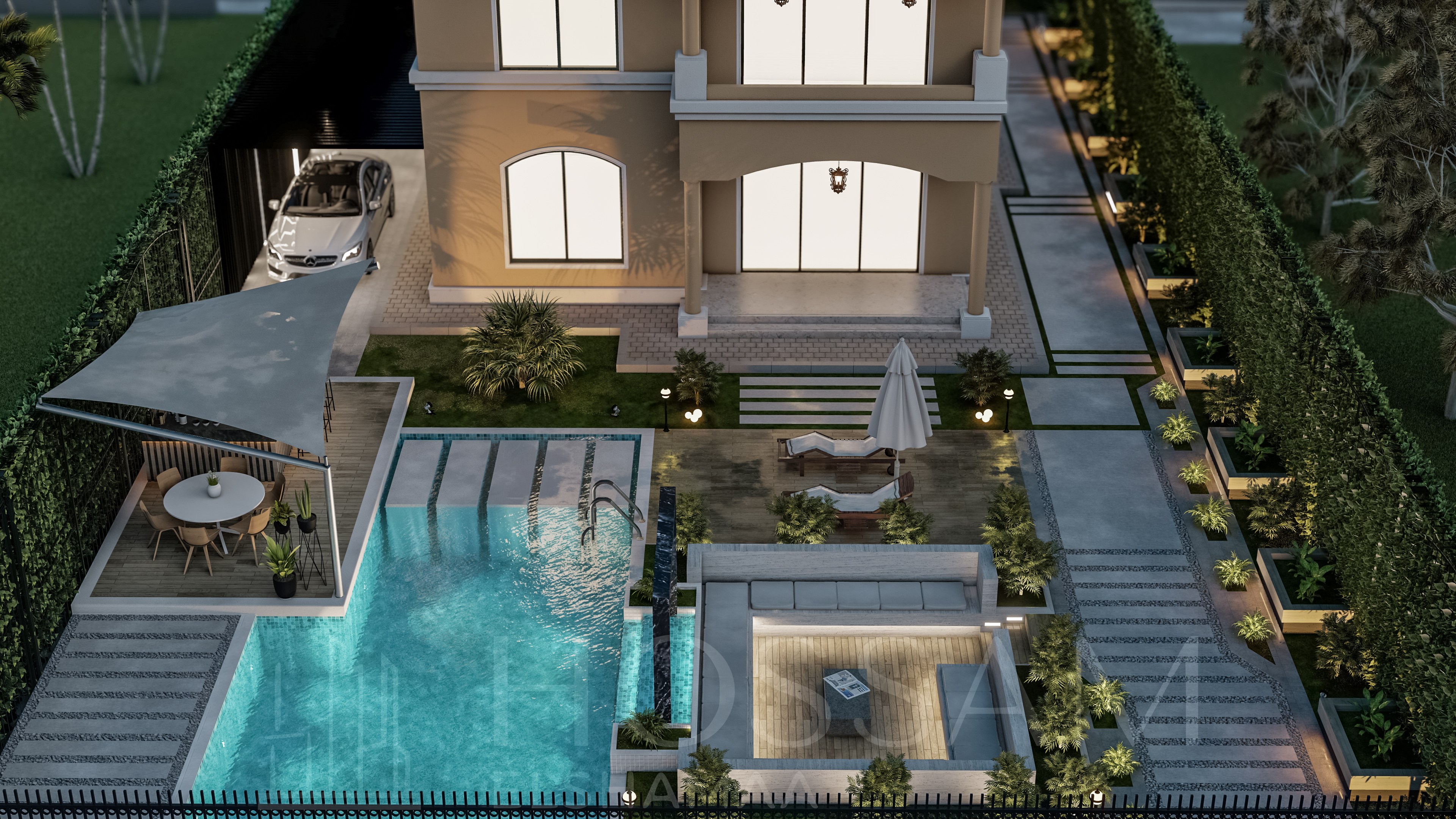 Madinaty 城市别墅景观设计-6