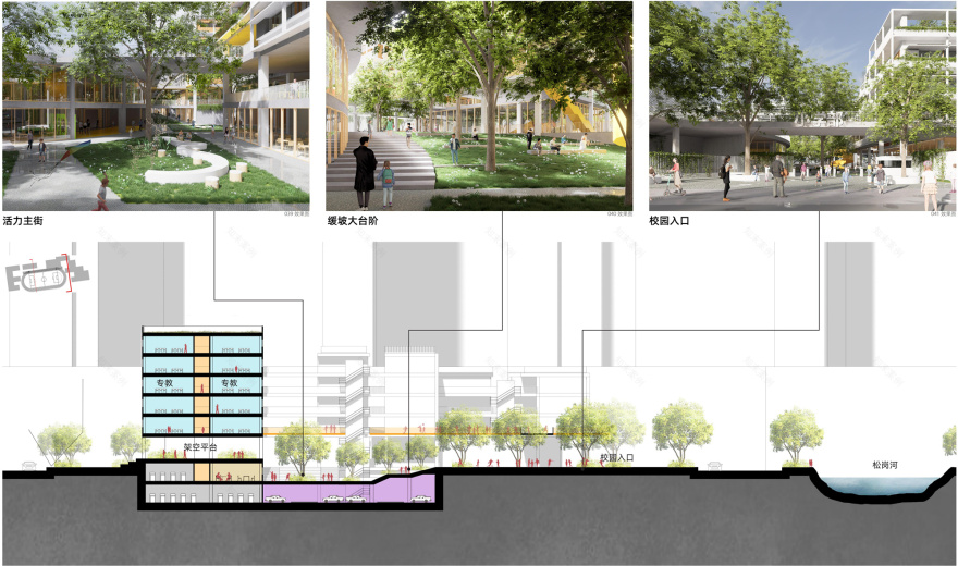 中标方案 | 引绿入园：松岗街道九年一贯制学校新建工程 / 局内设计+和域城建筑设计-8