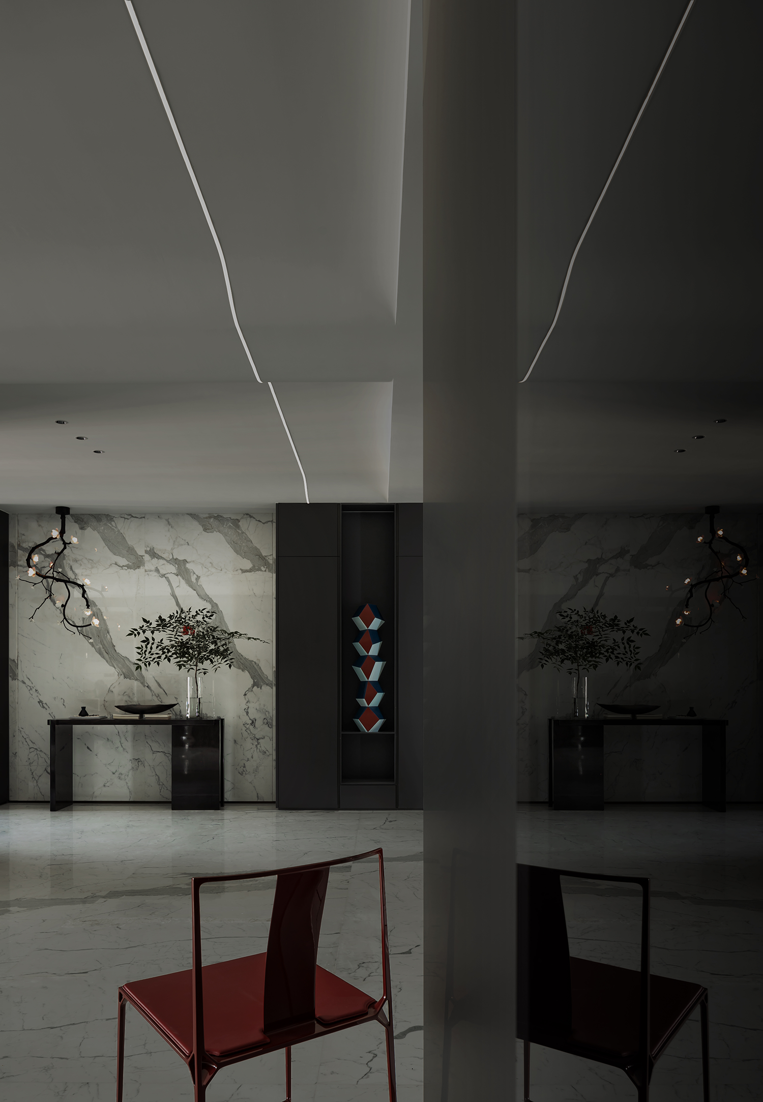 湖景大平层丨中国绍兴丨钱瀚设计团队,常青陈设-11