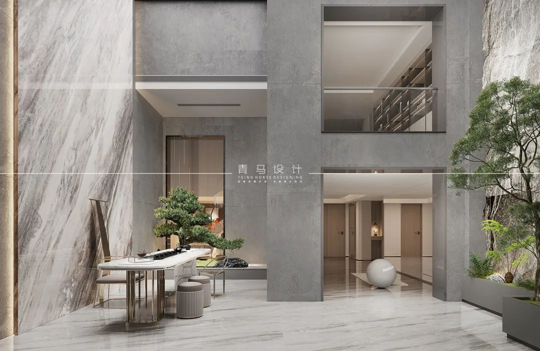 东原印未央现代下叠空间设计丨中国西安丨青马别墅设计-35