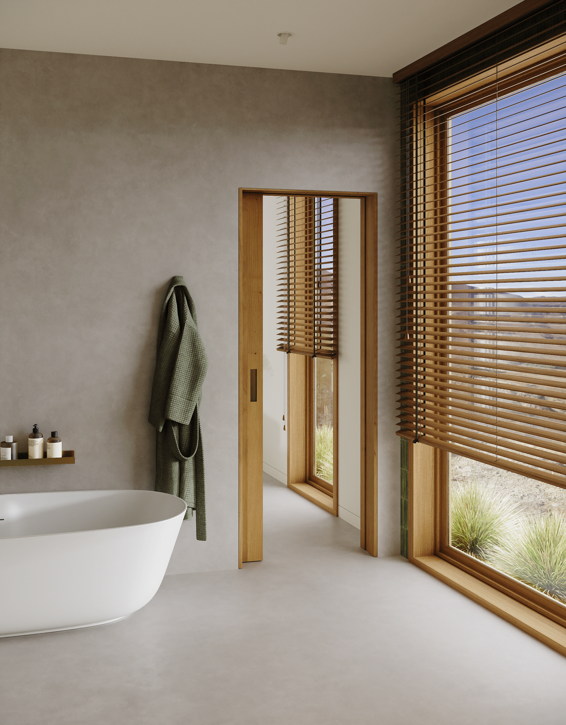 Warm Minimalist House Interior Visualization-5