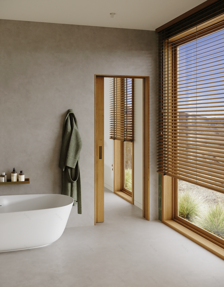 Warm Minimalist House Interior Visualization-5