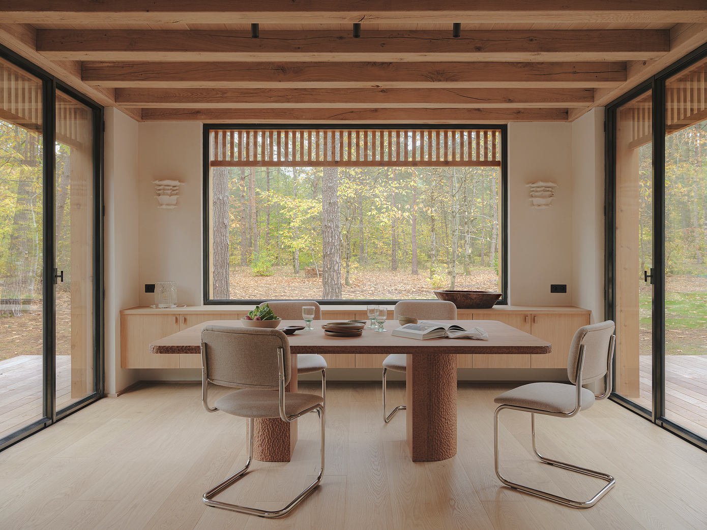 In Sinu Architectes: Timber Home Framing Serene Life In Barbizon-3