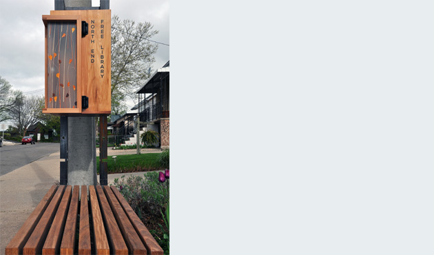 north end free library bench 1-14