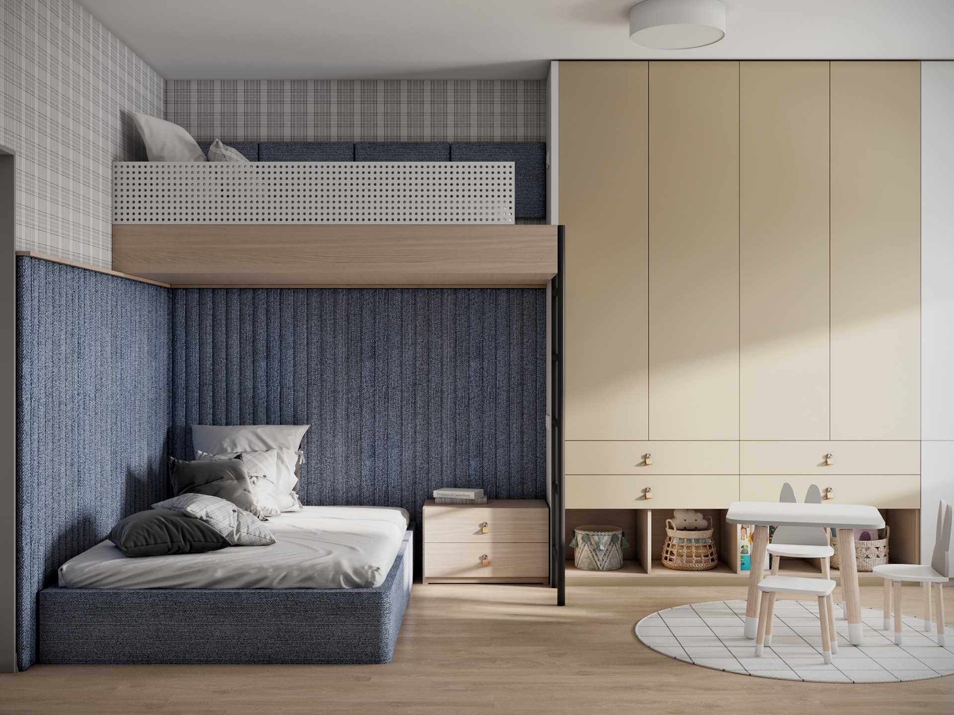 108㎡灰色系住宅设计-12