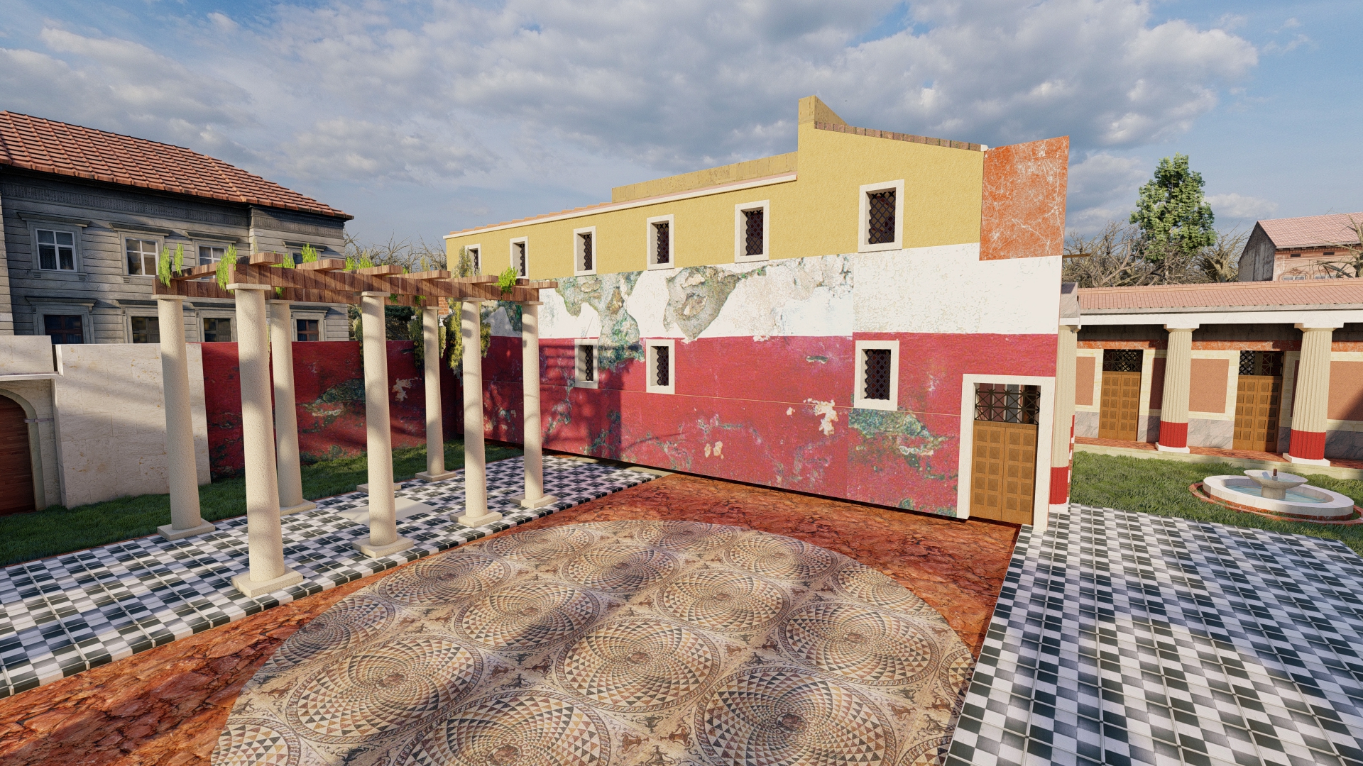 Ancient Roman architecture villa design thesis project-6